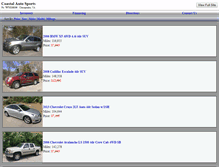 Tablet Screenshot of coastalautosports.com